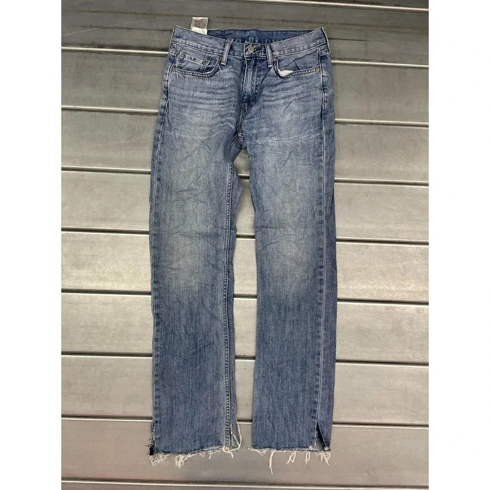 Levis 514 Jeans Mens 29X32 Blue Medium/Light Wash Denim Straight Leg 100% Cotton